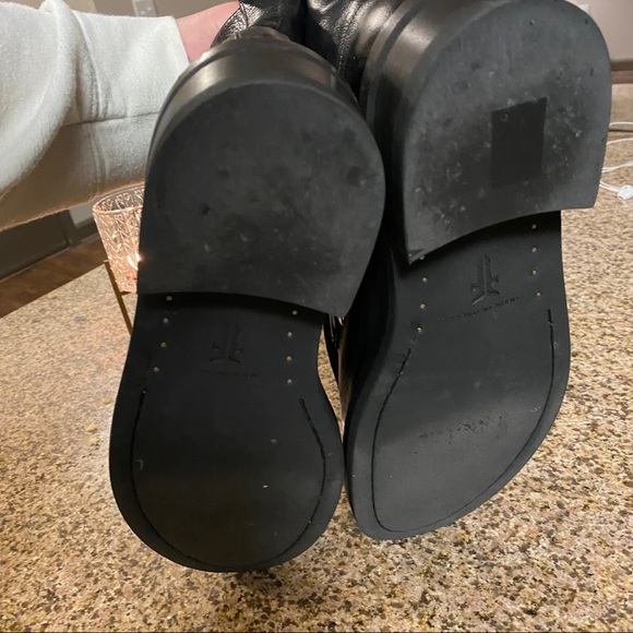 Frye Alice Black Combat Boots size 9- fit like 8.5 - Picture 9 of 12